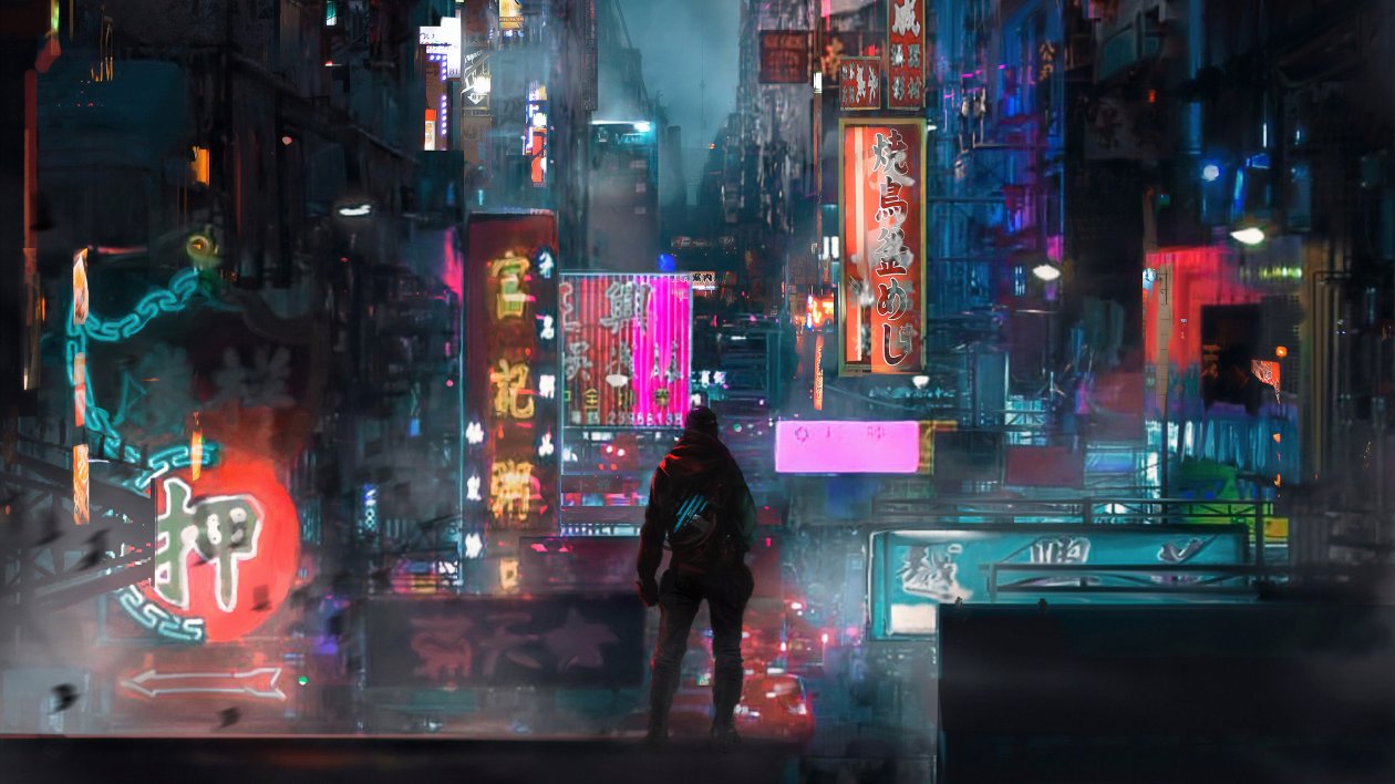 Traffic Jam Shortcut Cyberpunk 4k