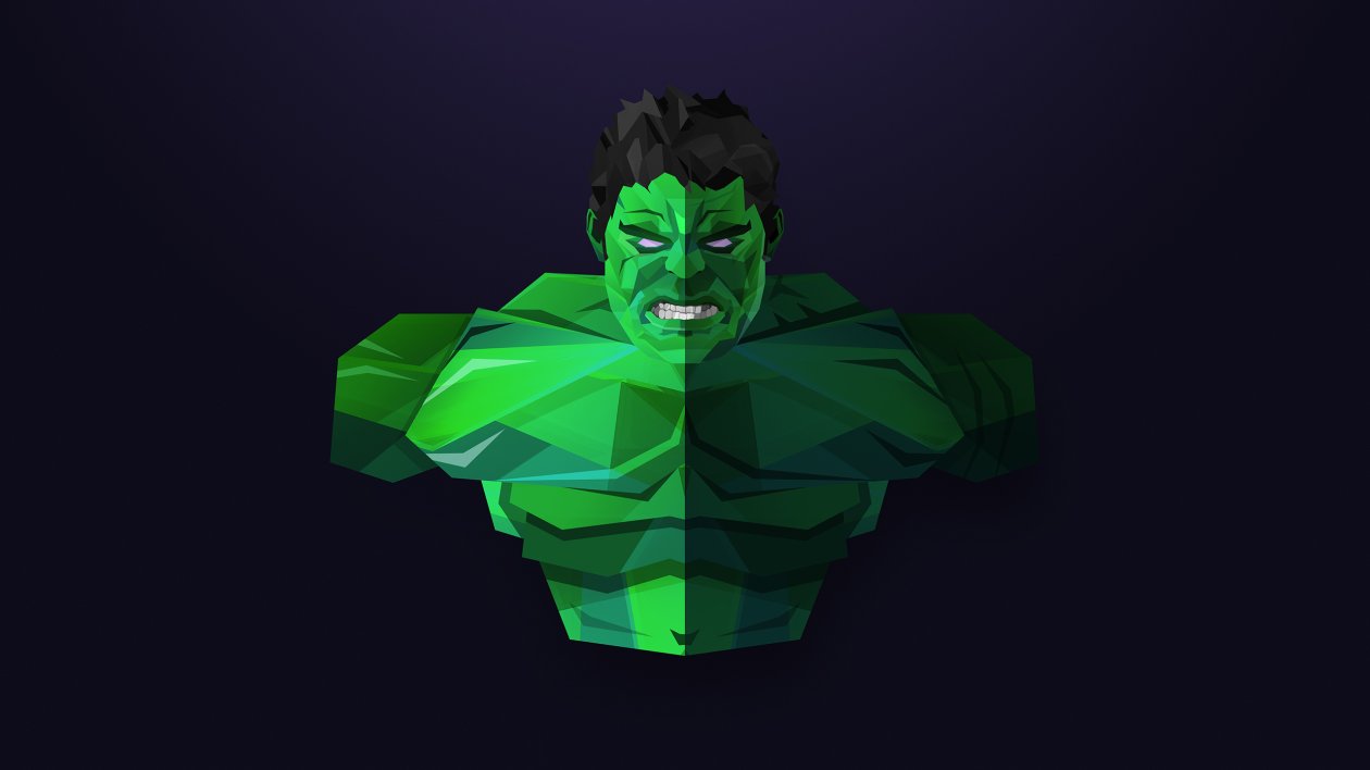 Hulk Facets Art