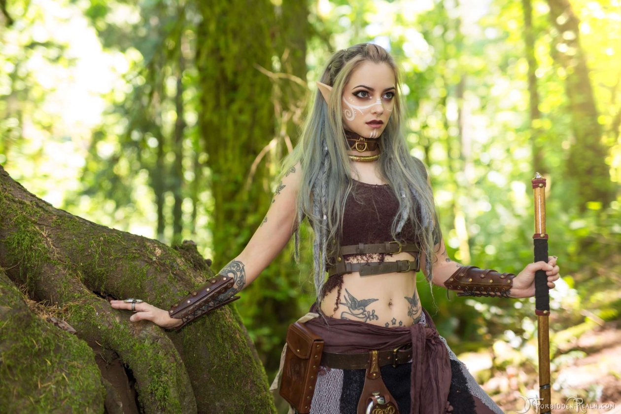 Tattoo Elf Girl Outdoor