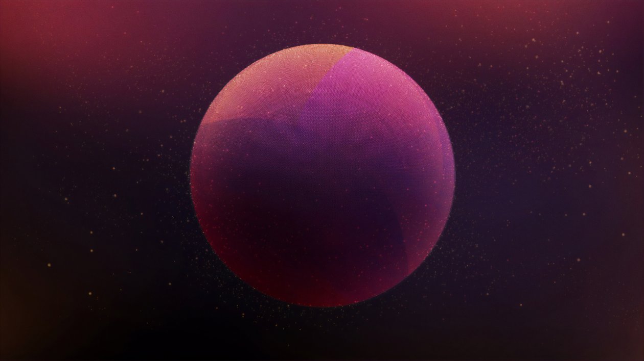 Purple Sphere Planet 4k