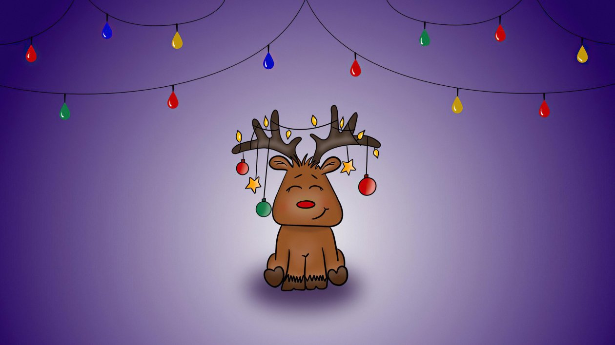Merry Christmas Reindeer Minimal