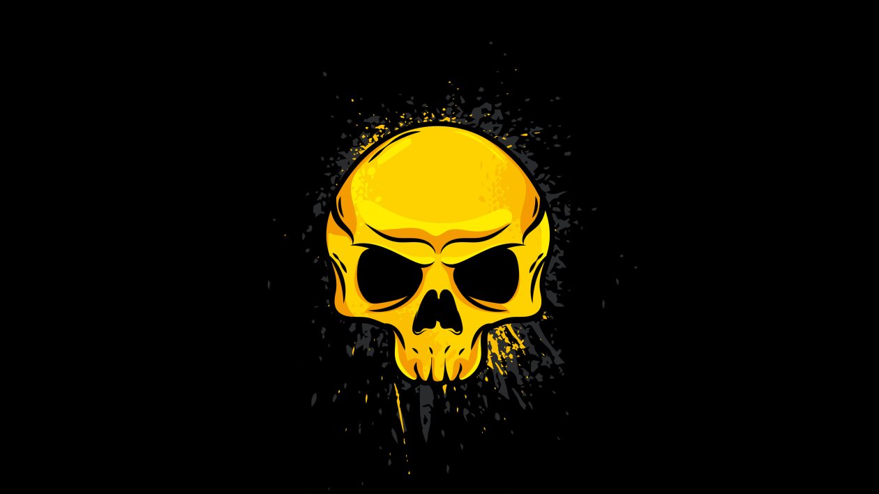 Gold Skull 4k