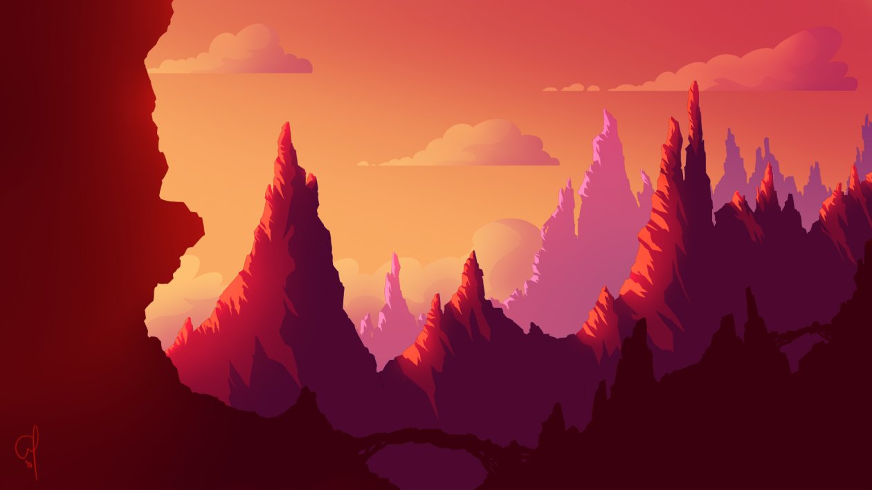 Sunset Journey Landscape