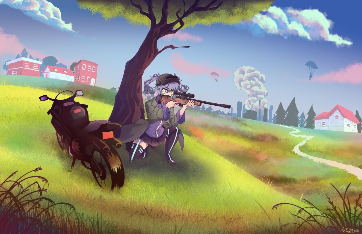 Pubg Girl With Gun 5k