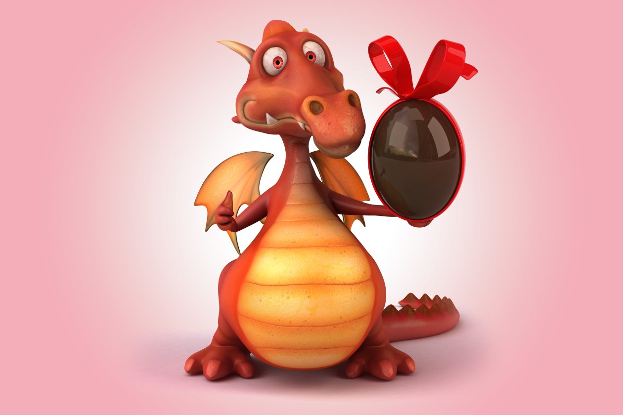 Cute Dragon Easter Eggs 5k