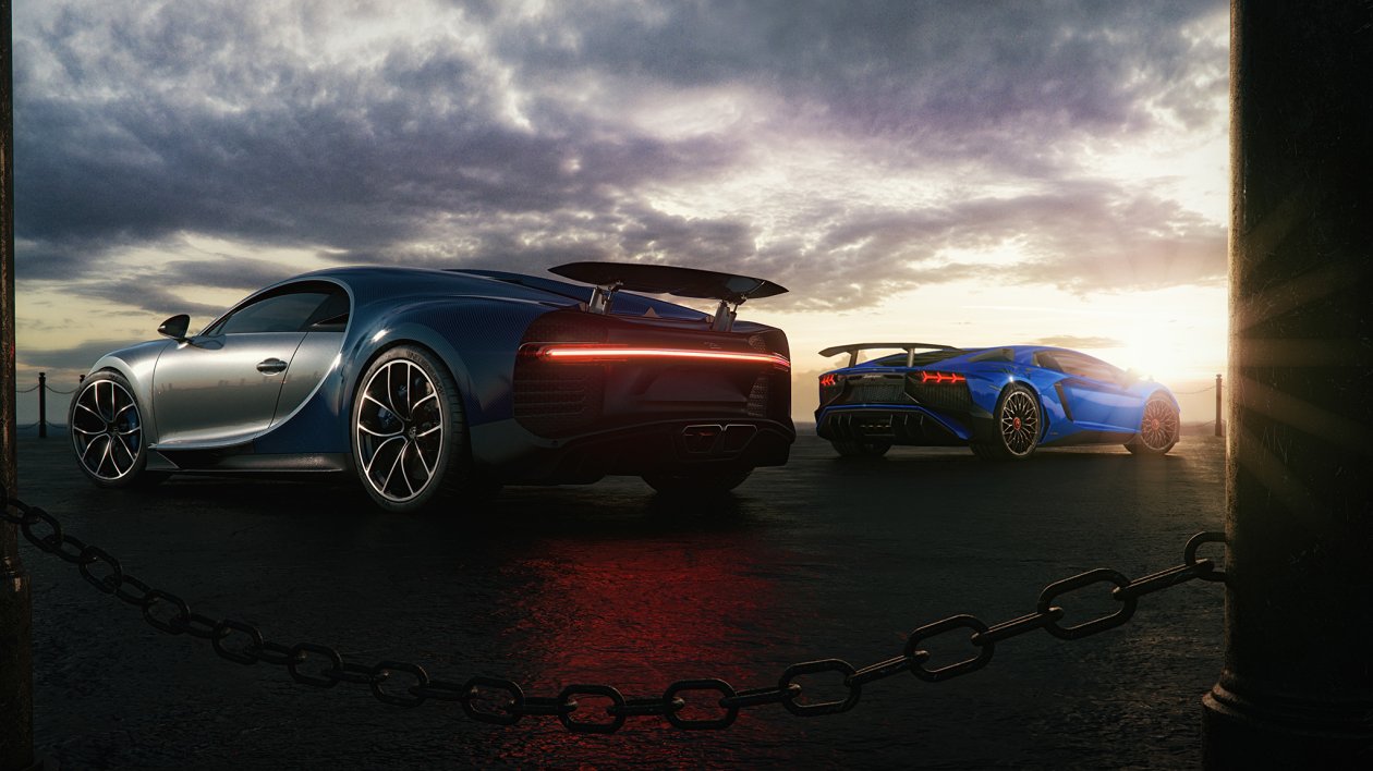 Bugatti Chiron And Lamborghini Huracan
