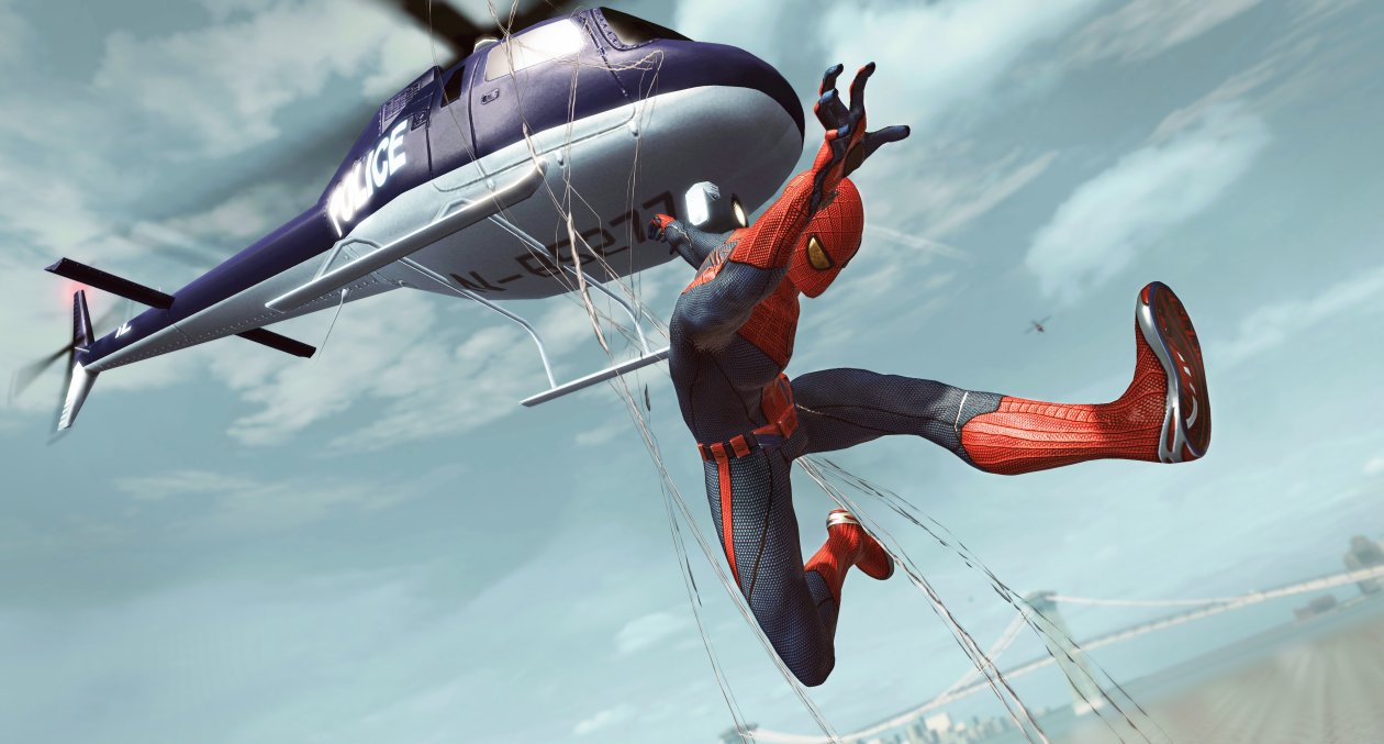 Spiderman Jumping Out Of Helicopter