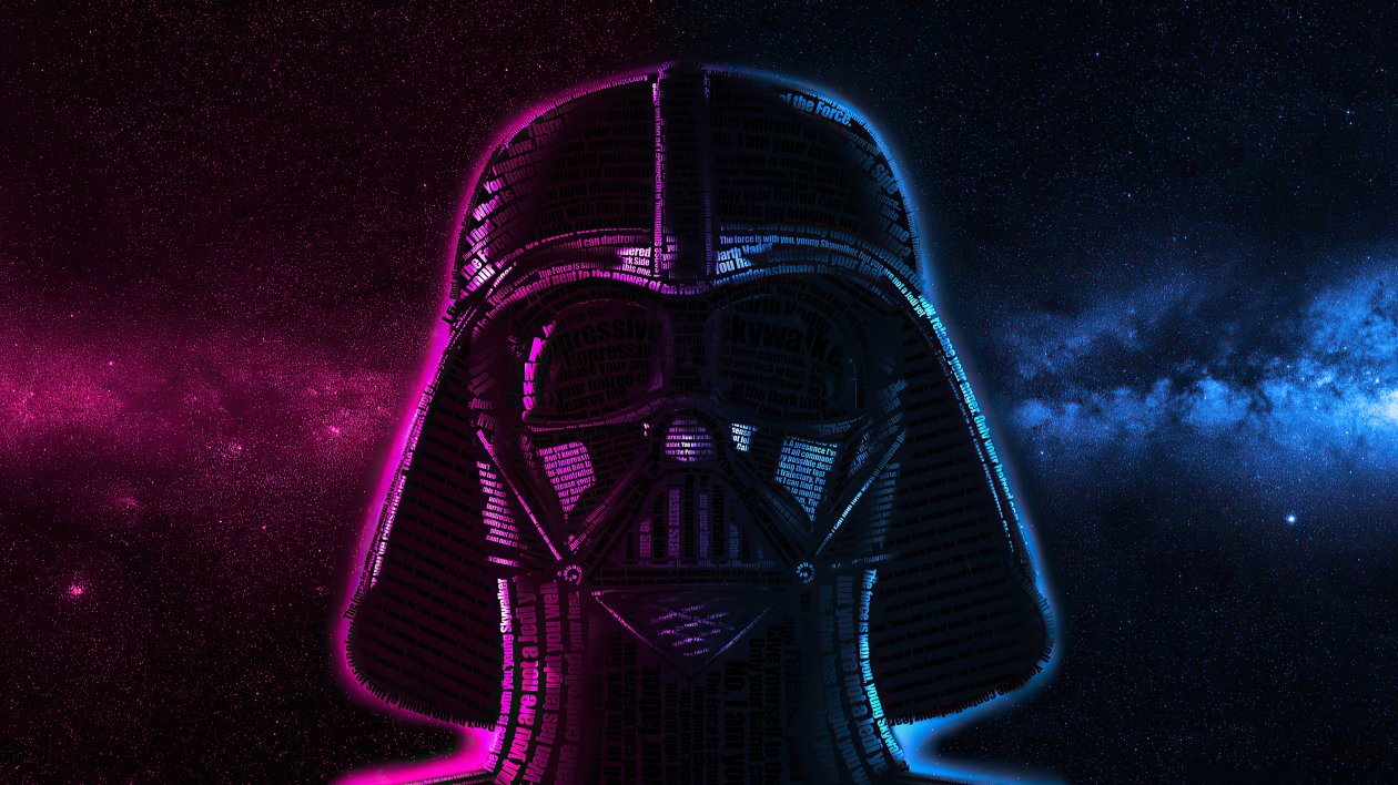 Darth Vader Typography