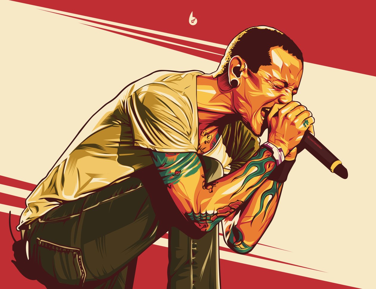 Chester Bennington Digital Art 4k