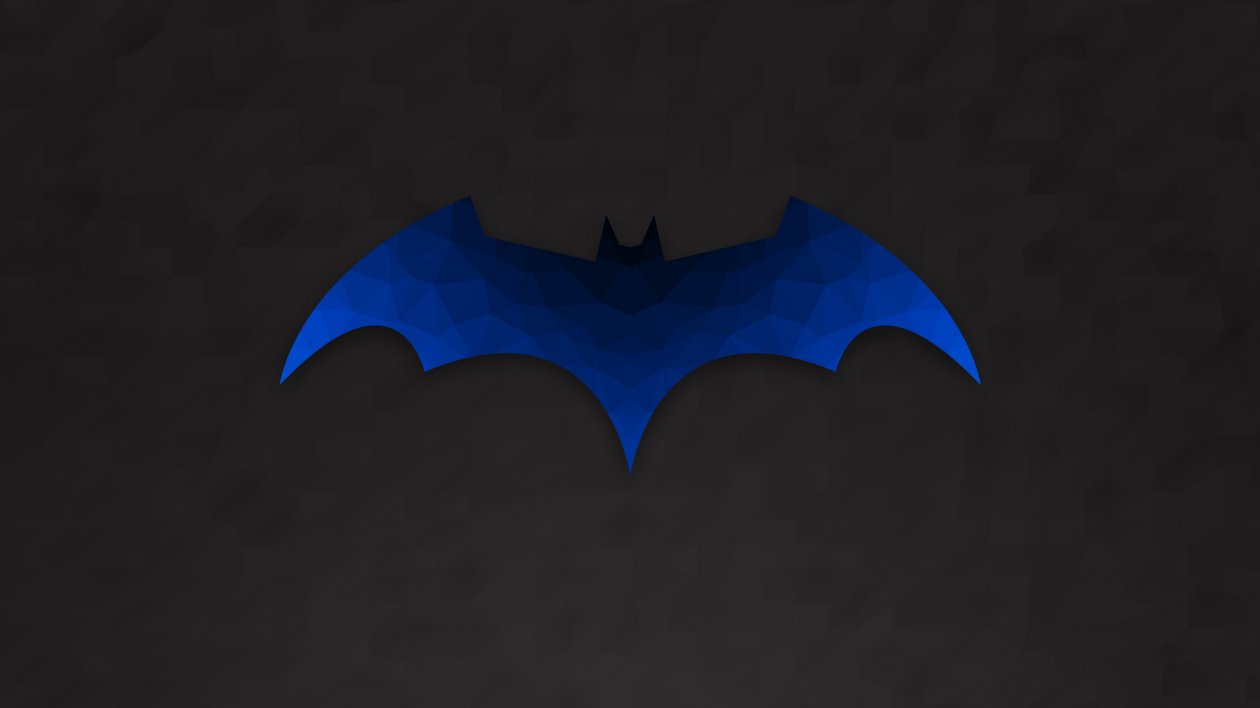 Low Polygon Batman Logo