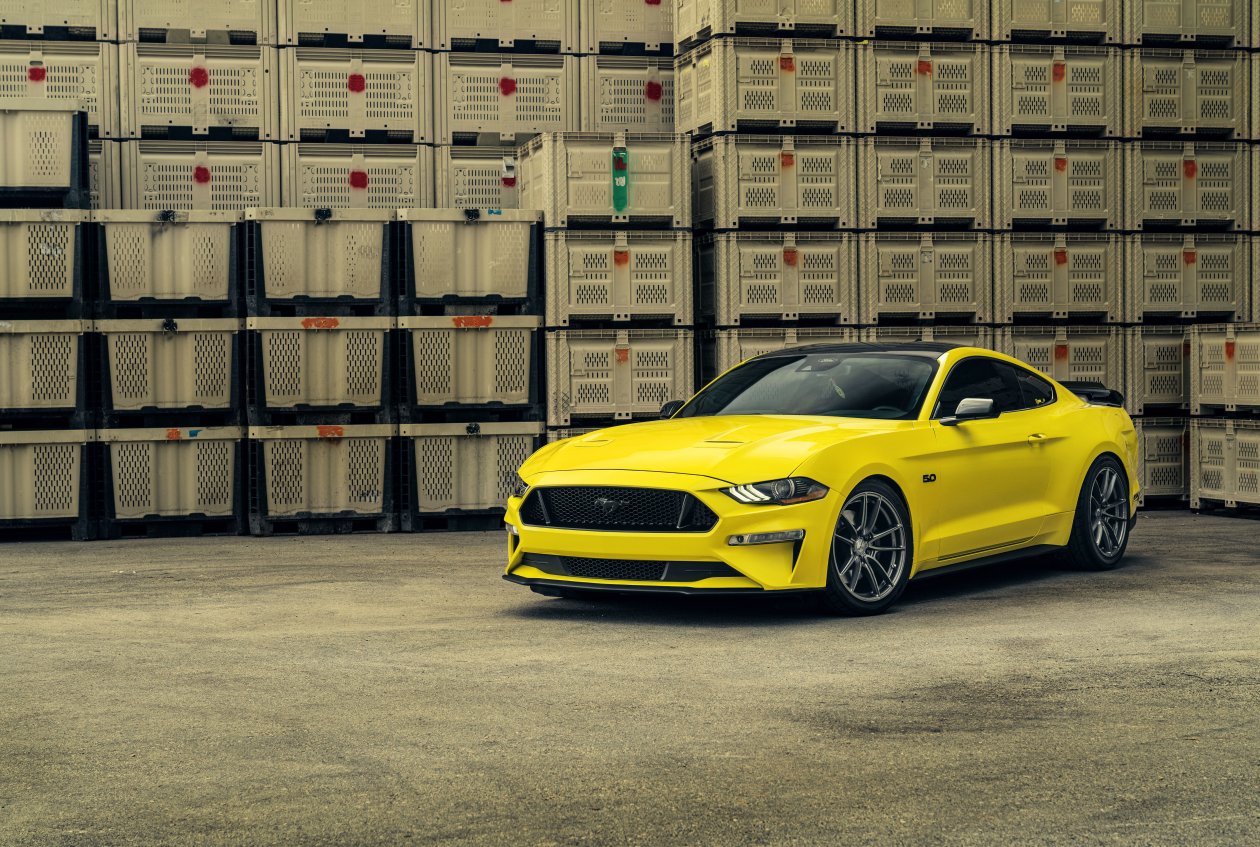Velgen Yellow Ford Mustang 8k
