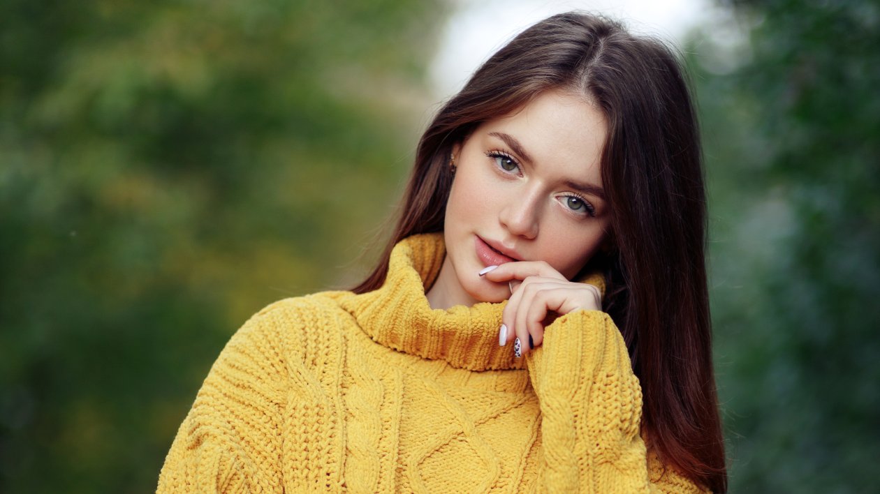 Girl In Yellow Sweater