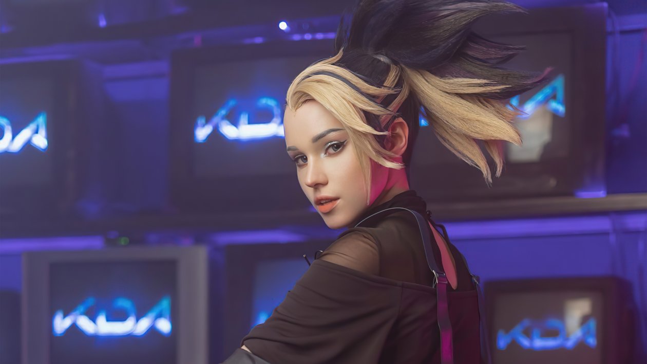 Akali Kda Girl Cosplay 5k