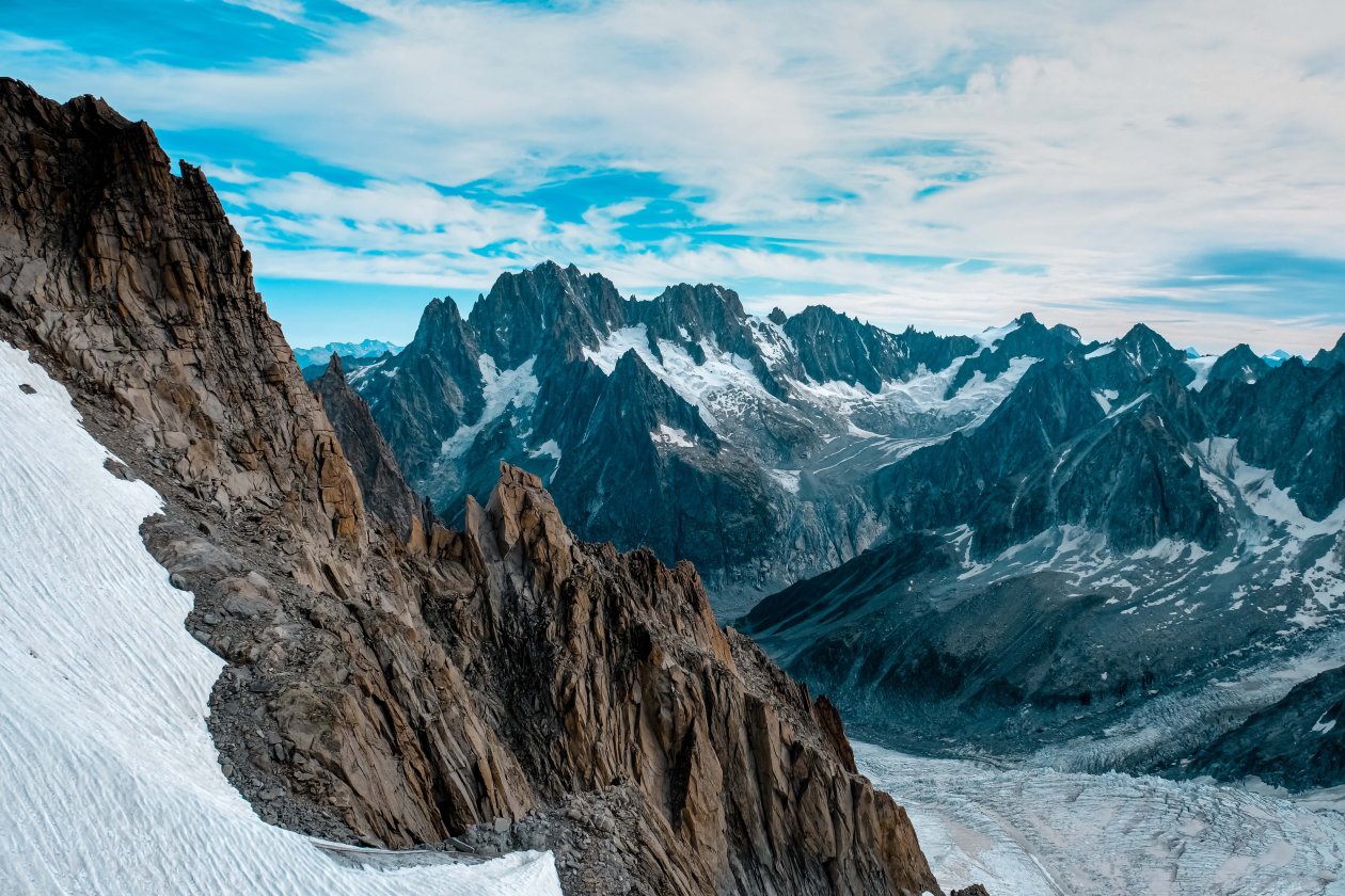 Aerial Photography Of Mountains 5k