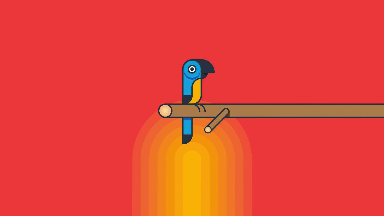 Parrot Minimalism 5k