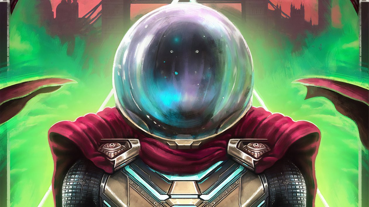 Spider Man Far From Home Mysterio Art 4k