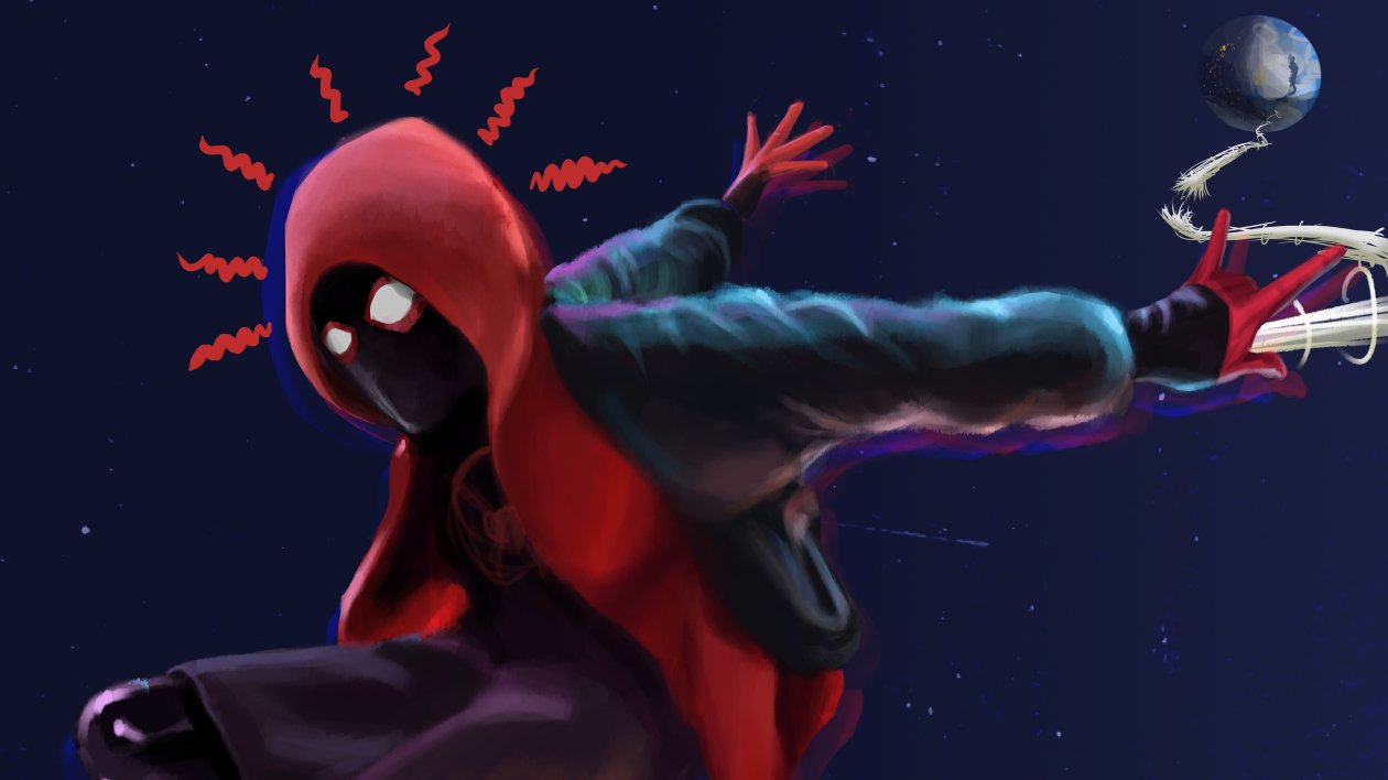 Miles Morales Sketch Art