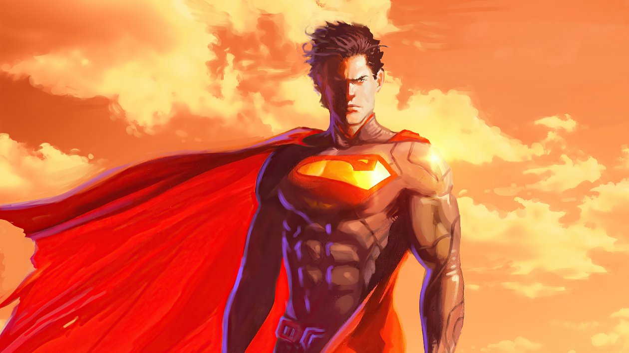 Superman Yellow Sky 4k