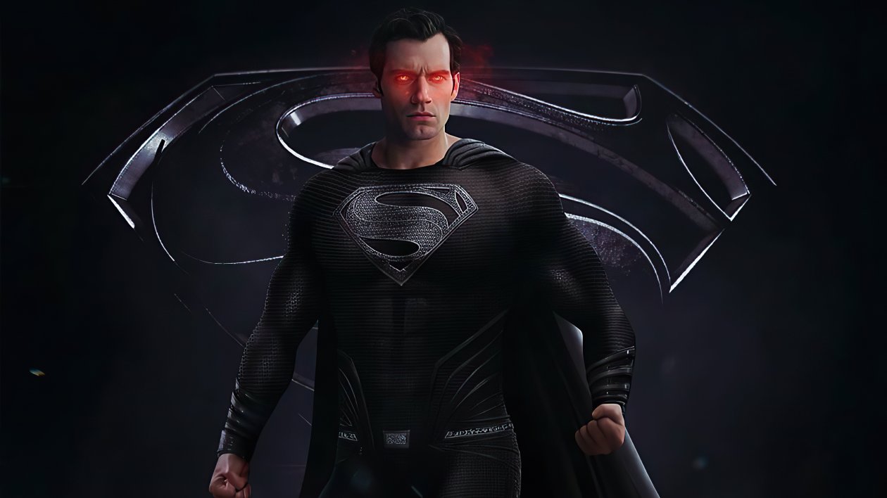 Black Superman Suit 4k