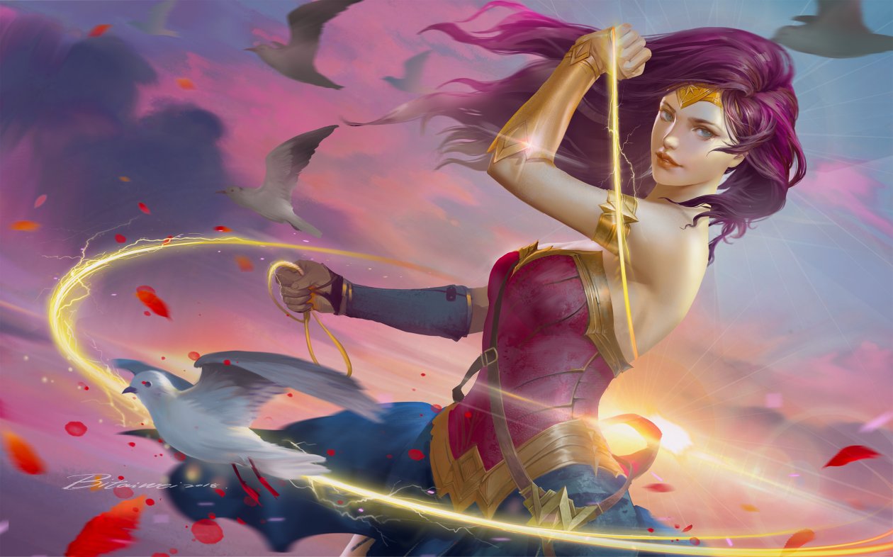 Wonder Woman Colorful Art 4k
