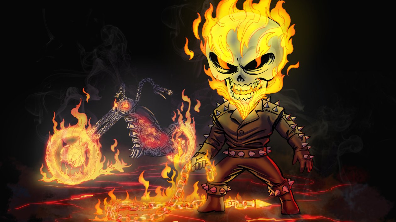 Ghost Rider Chibi Art