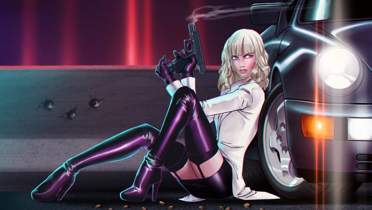 Atomic Blonde Art