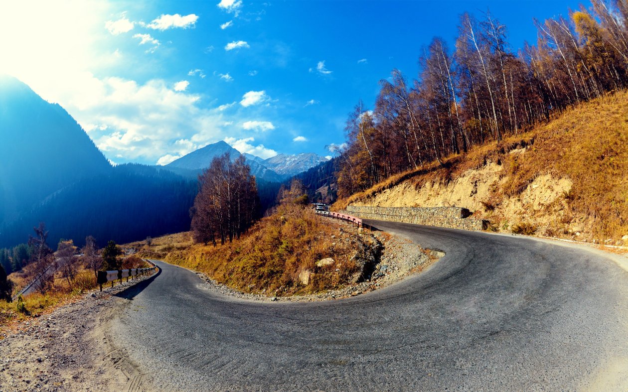 Mountain Hairpin Curve