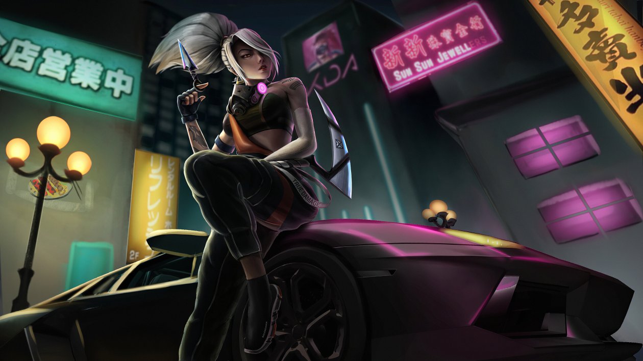 Fond d'écran Lambo Girl
