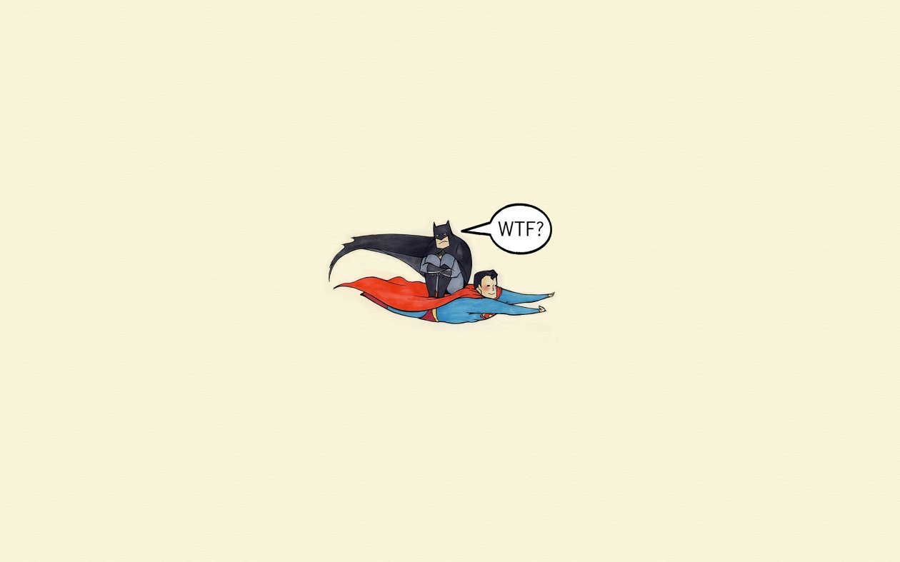 Batman Sitting On Superman Flight 4k