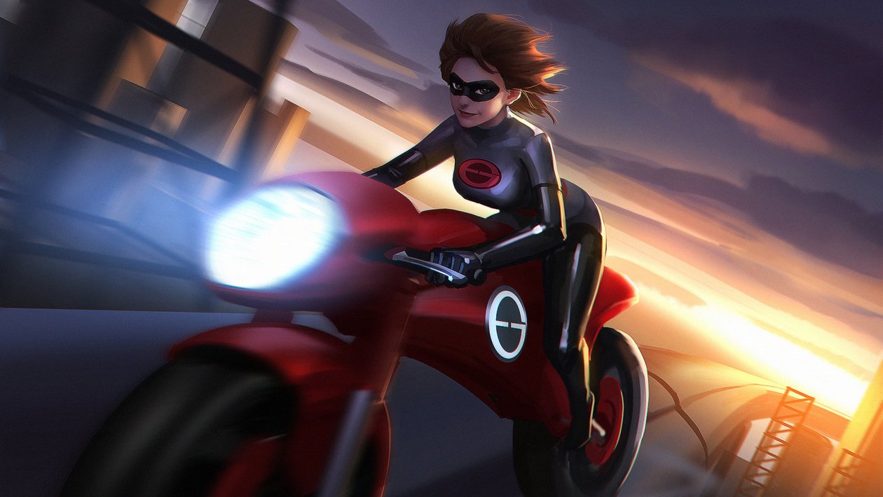 Elastigirl In The Incredibles 2 Movie Art