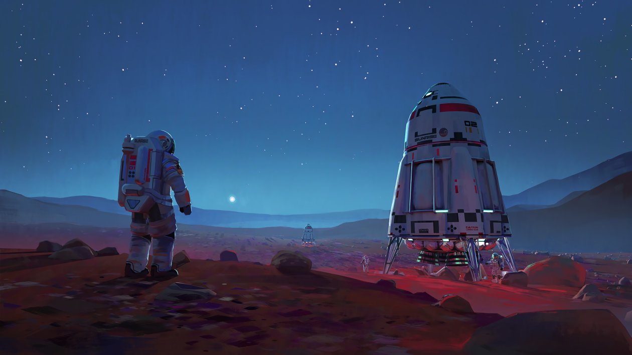 Scifi Astronaut Space Mars
