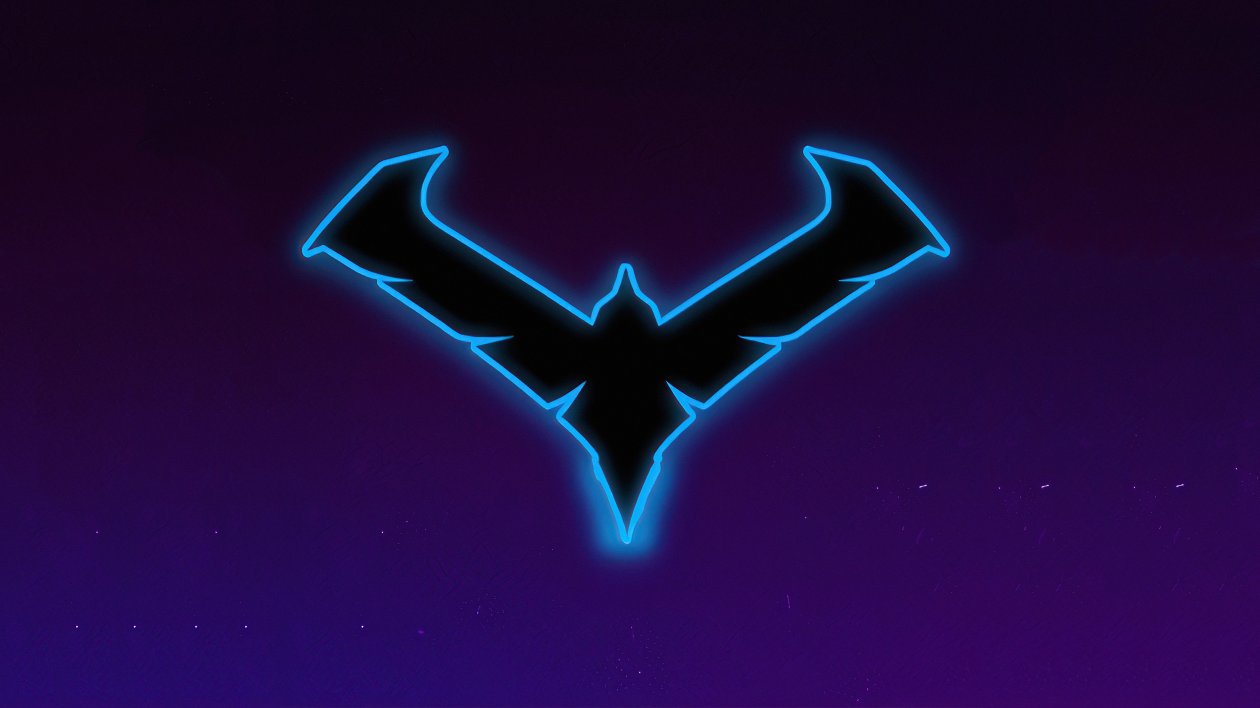 Nightwing Gotham Knights Minimal Logo 4k