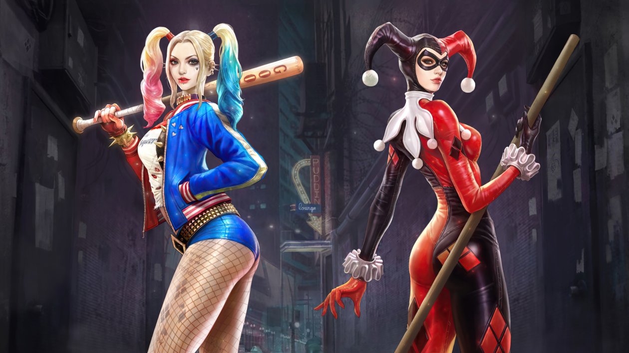 Harley Quinn Suit Costume Dc Comics Girls 4k