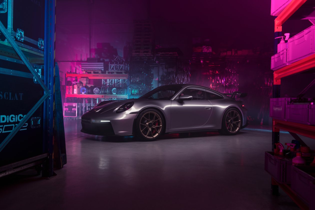 Cyberpunk Porsche 992GT3 4k