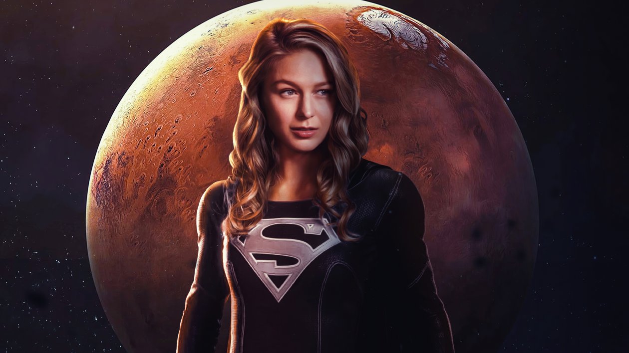 Supergirl Dark Suit 4k
