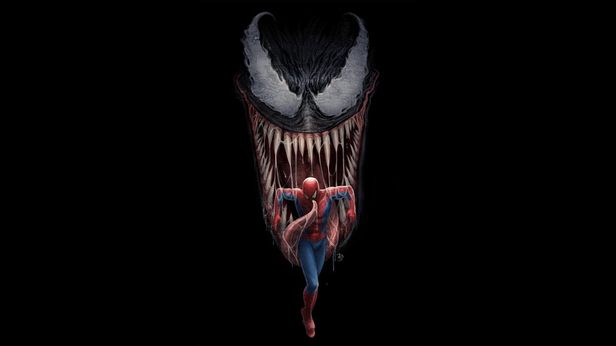 Spiderman And Venom Artwork