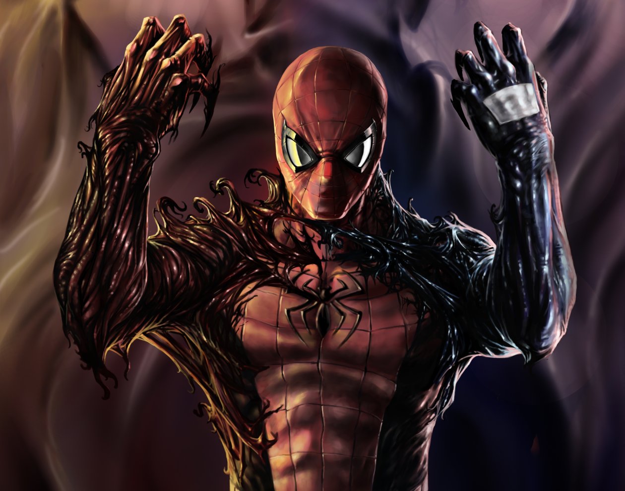 Carnage Venom Spiderman Artwork