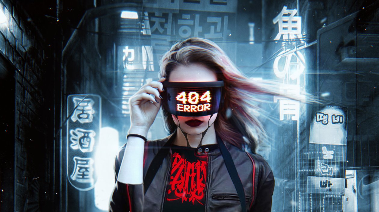 404 Error Cyberpuk Girl