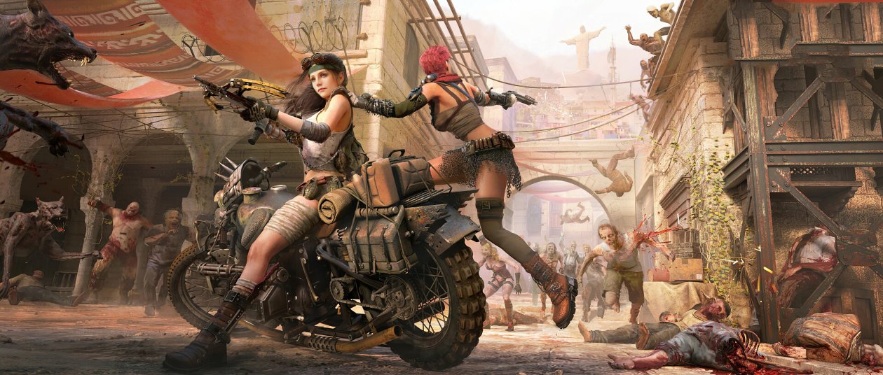 Two Girls Killing Zombies