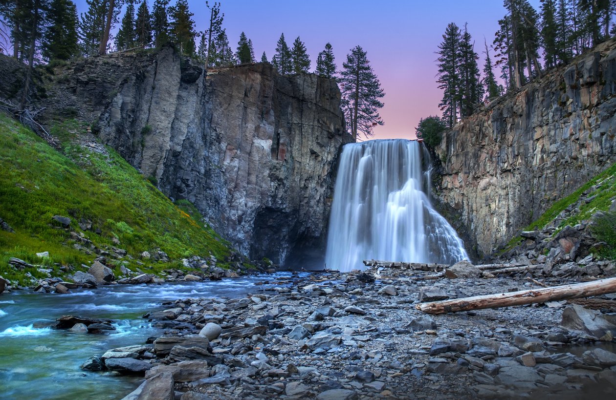 Cliffs Waterfall Rocks Trees