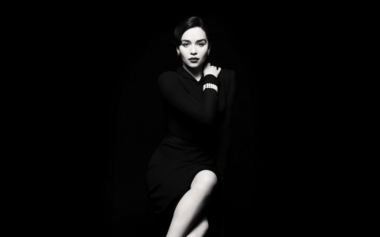 Emilia Clarke Monochrome