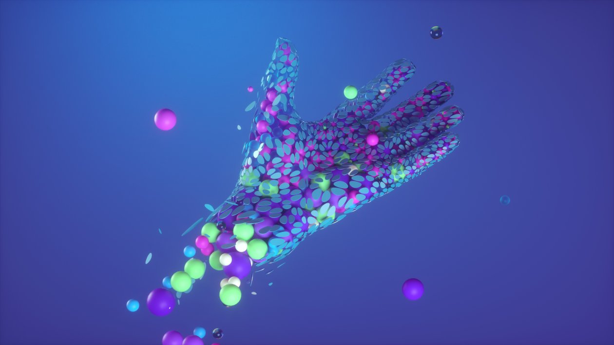 Hands Abstract Neon 5k