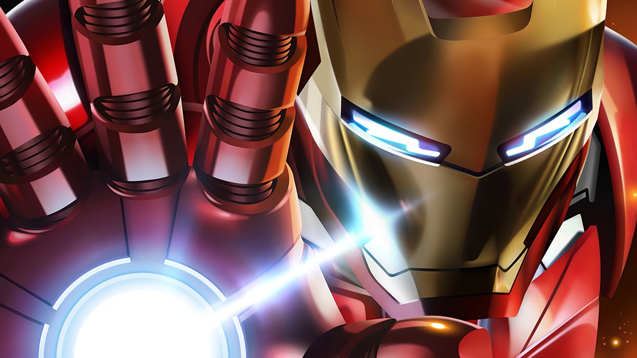 Iron Man Mask Closeup Artwork