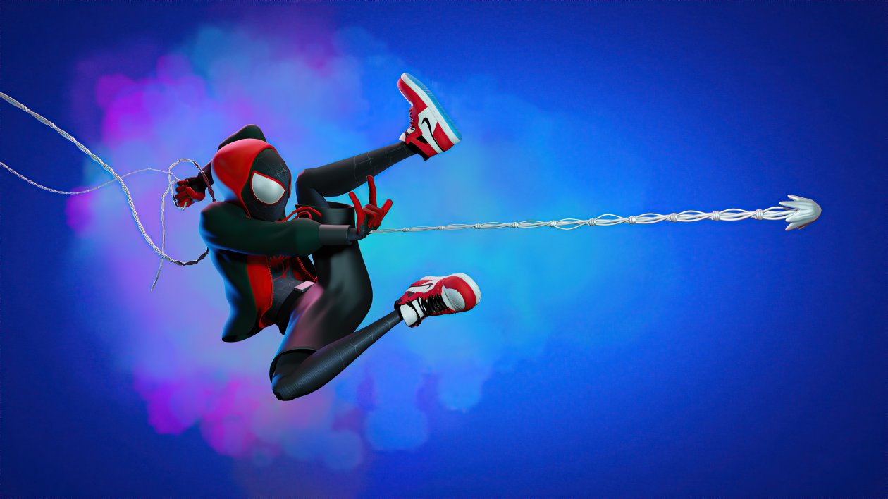 Spider Man Miles Web Shooter Artwork