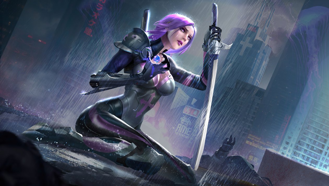 Cyberpunk Era Girl 8k