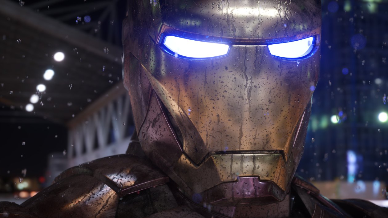 Iron Man Mask Closeup 4k