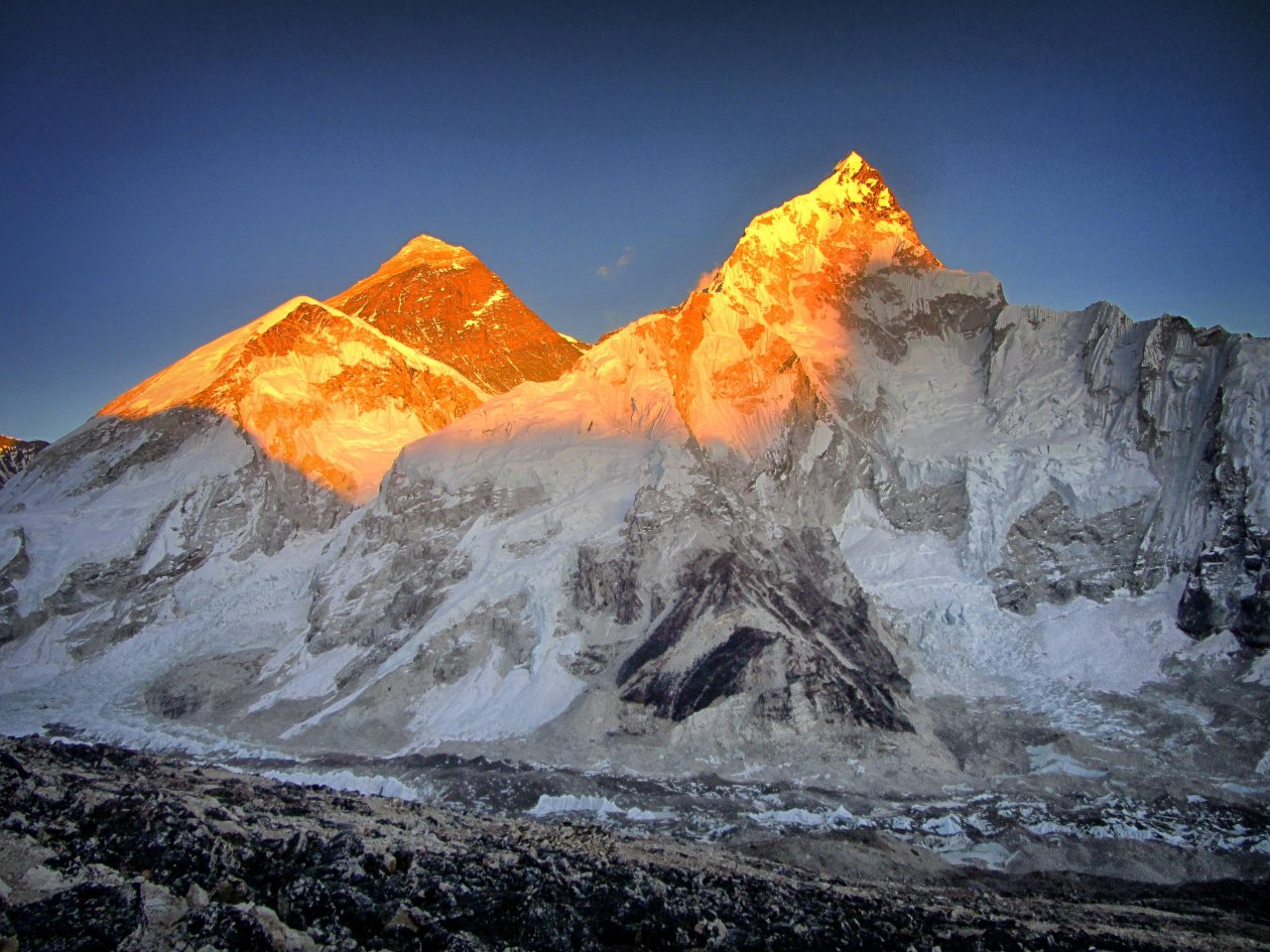 Mount Everest Sunset 4k