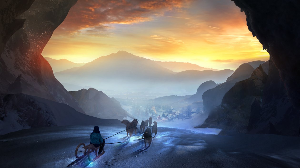 Snow Trails Artwork Creative Dog Marks