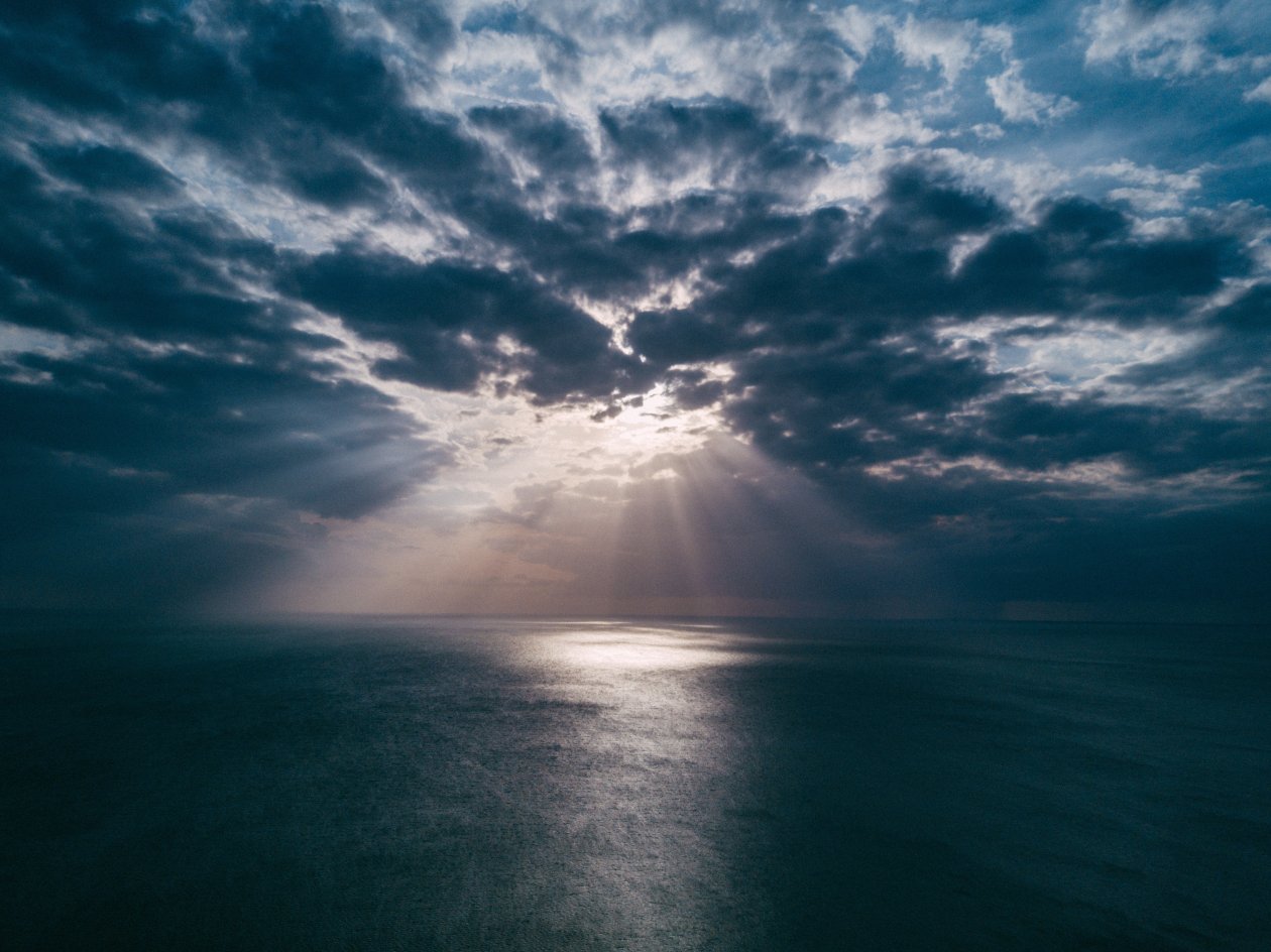 Beach Clouds Landscape Light Evening Sun Rays