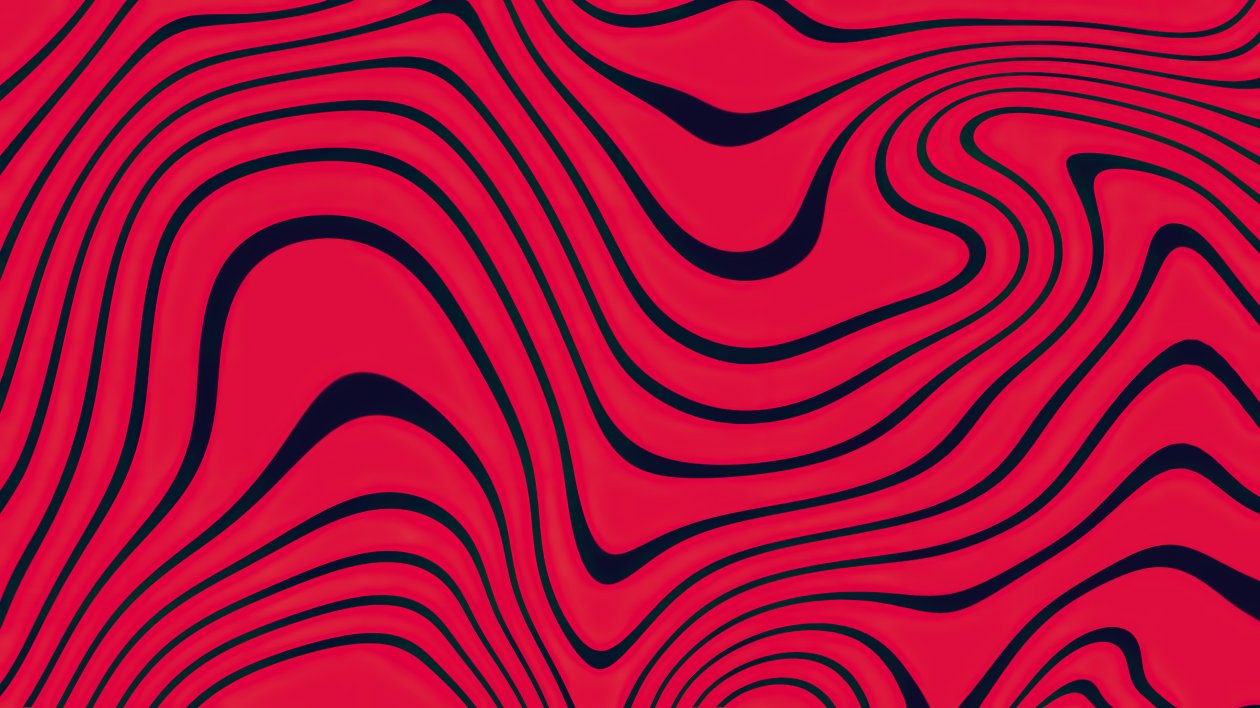 Red Color Lines Background 4k